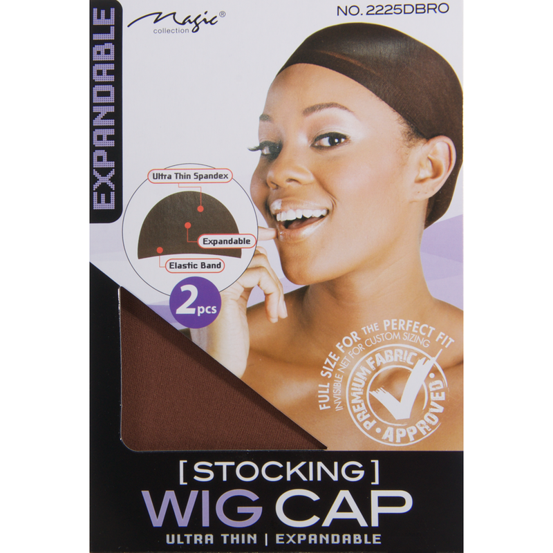 Magic Stocking Wig Cap, Dark Brown available at Abantu