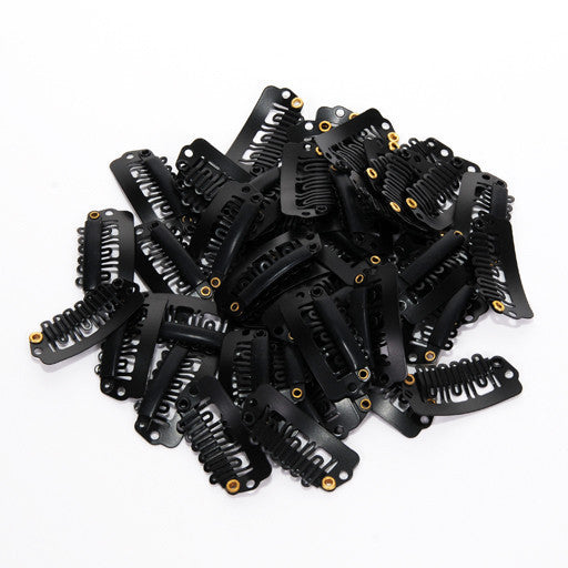 Weave Clips, medium, black, single clips, available at Abantu
