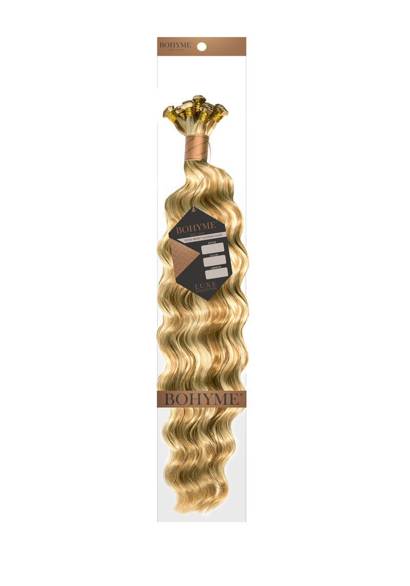 Bohyme Luxe Hand-Tied Ocean Breeze 18" Remi Extensions at Abantu