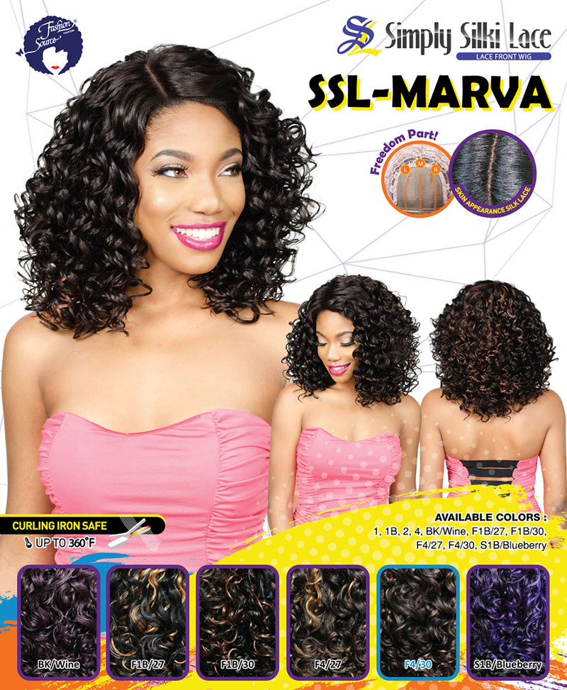 Fashion Source SSL Marva Synthetic Lace-front Wig
