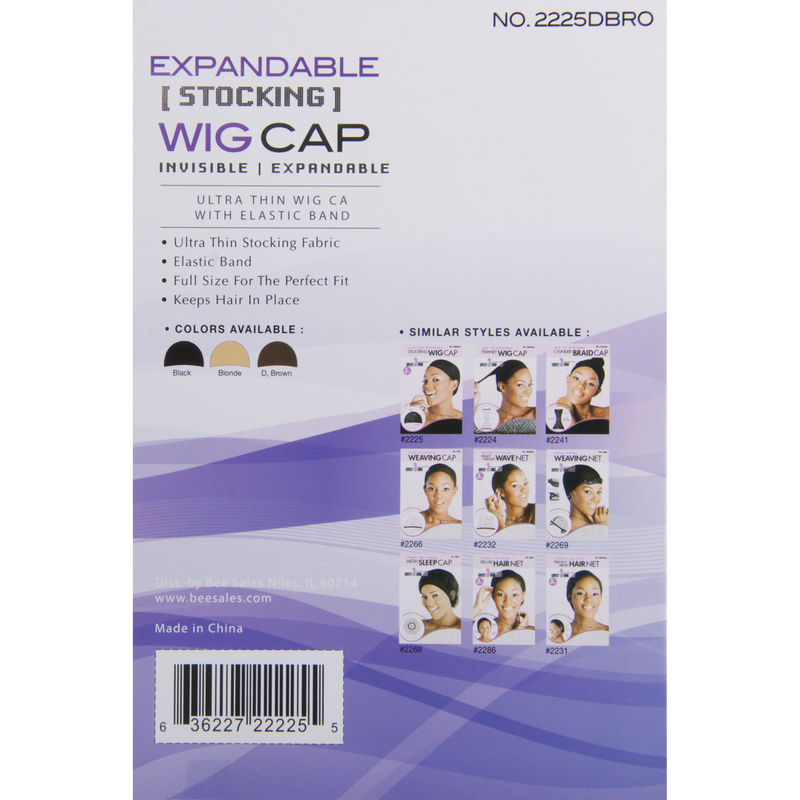 Magic Stocking Wig Cap, Dark Brown product information