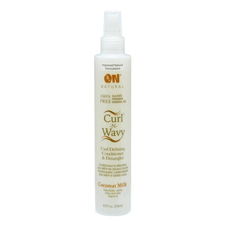 Organic Natural Curl and Wavy Conditioner and Detangler Coconut Milk 8 oz.