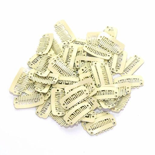 Weave Clips, small, blonde, 12-packs, available at Abantu