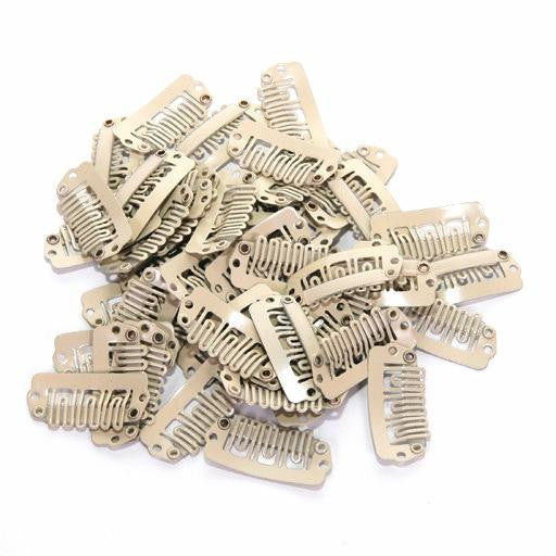 Weave Clips, medium, blonde, 12-pack, available at Abantu